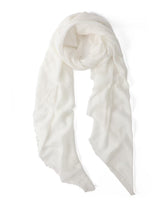 Lightweight Basic Scarf in White